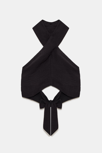 Neckholder-Crop-Top