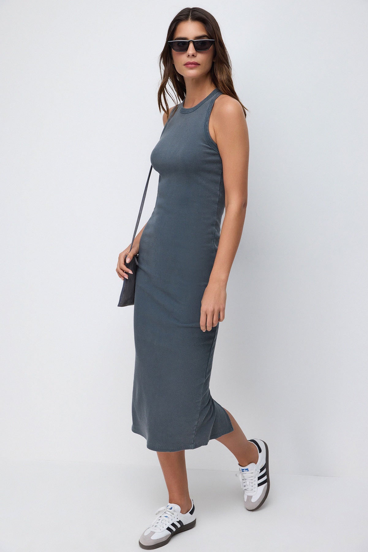 Neckholder-Midikleid