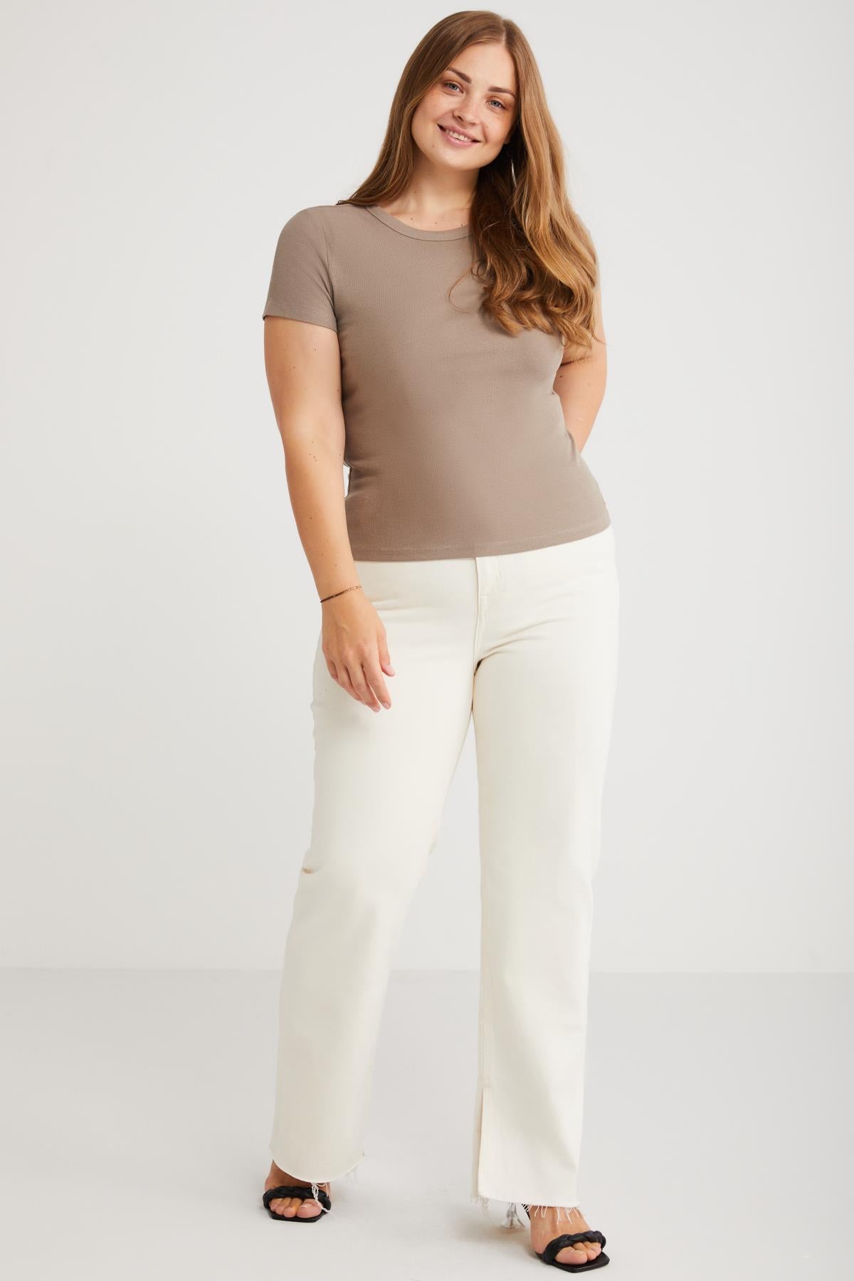 Hanny Frottee T-Shirt Große Größen
