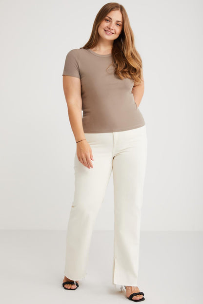 Hanny Frottee T-Shirt Große Größen