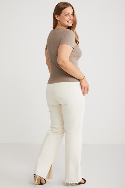 Hanny Frottee T-Shirt Große Größen