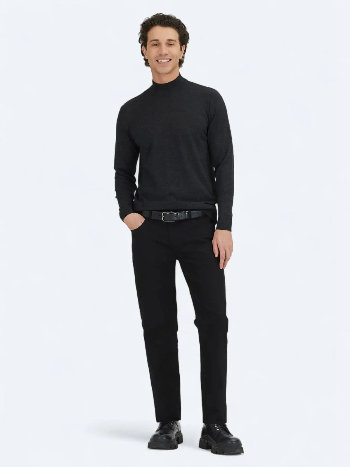 Kohle Strick Sweatshirt