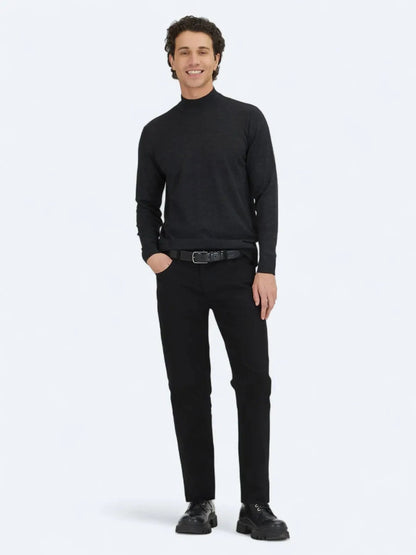 Kohle Strick Sweatshirt