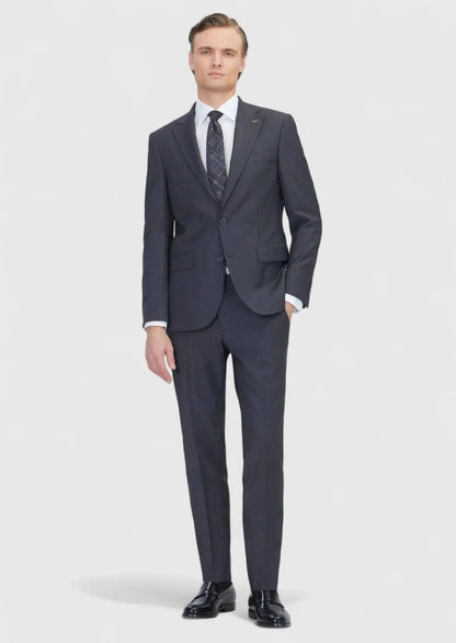 Anzug aus Wollmischung, Modell Hard Coal Micro Modern Fit
