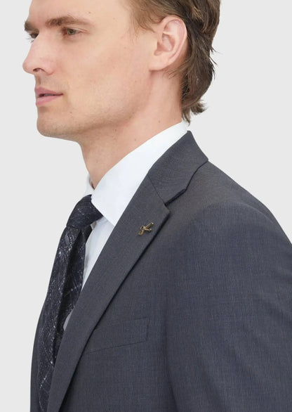 Anzug aus Wollmischung, Modell Hard Coal Micro Modern Fit