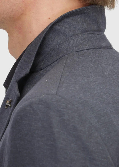 Jacke aus Wollmischgewebe in der Farbe „Hartkohle“
