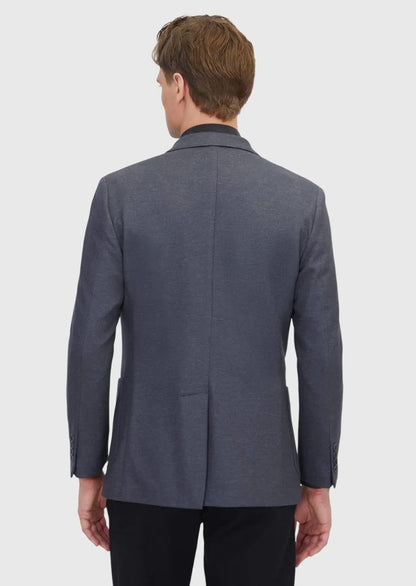 Jacke aus Wollmischgewebe in der Farbe „Hartkohle“