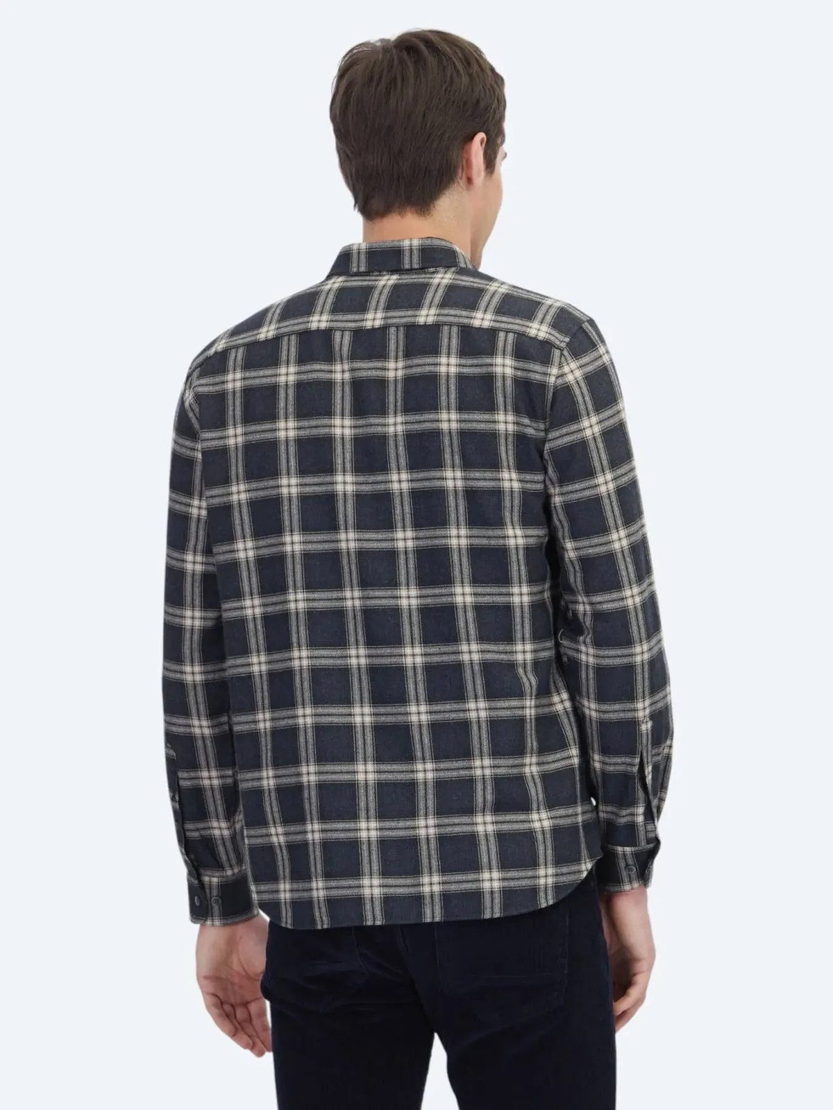 Kohlenstoff Regular Fit Casual Baumwollhemd