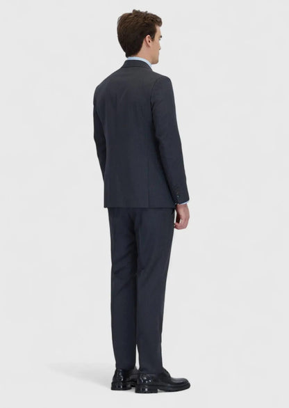 Hard Coal Striped Zeroweight Slim Fit Anzug aus 100% Wolle