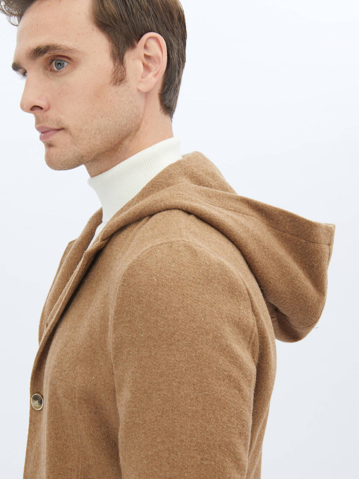 Schlichte Jacke aus Wollmischung mit moderner Passform