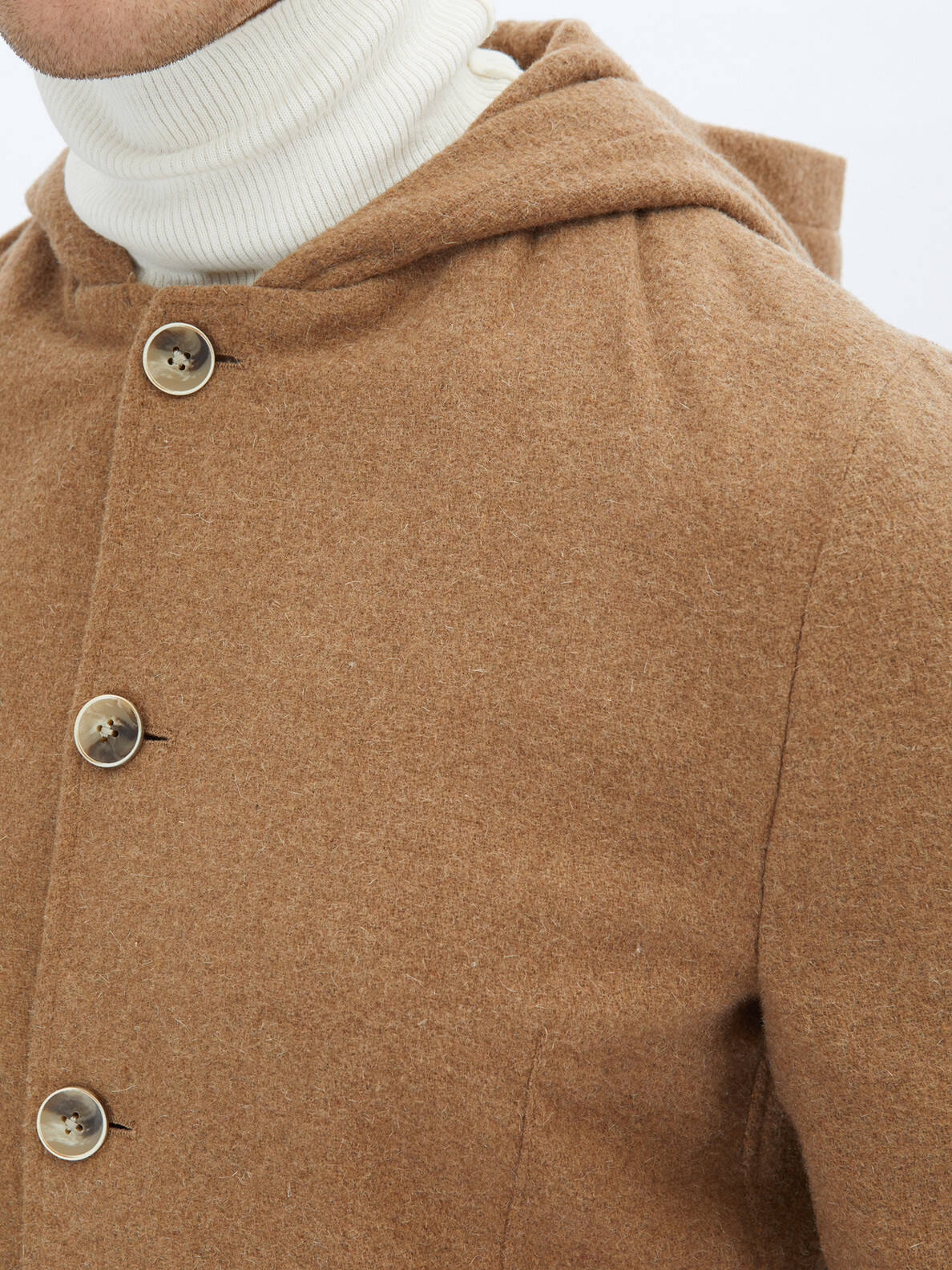 Schlichte Jacke aus Wollmischung mit moderner Passform