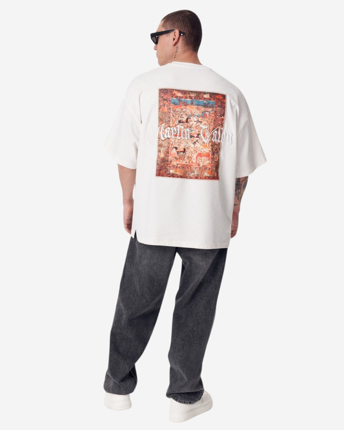Erbe Fusion Weißes T-Shirt - Groß