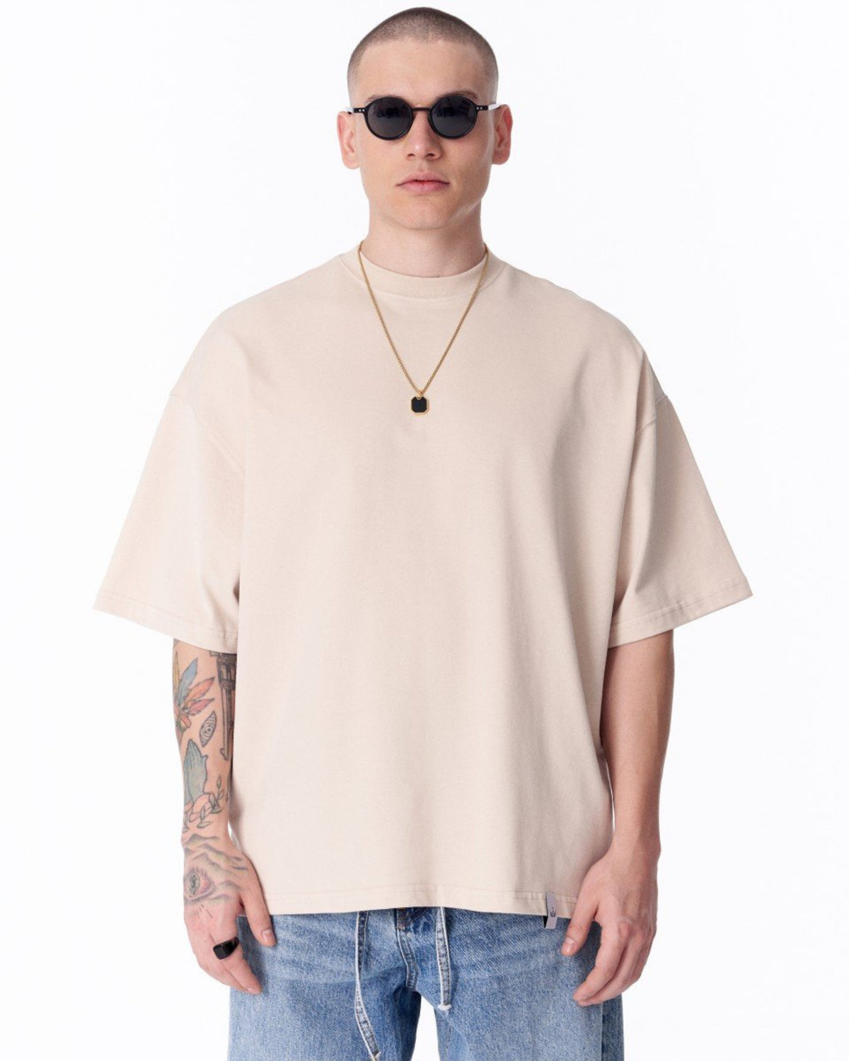 Erbe Fusion Weißes T-Shirt - Groß