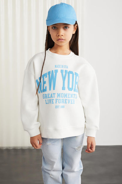 HERMIA Mädchen Strick-Sweatshirt