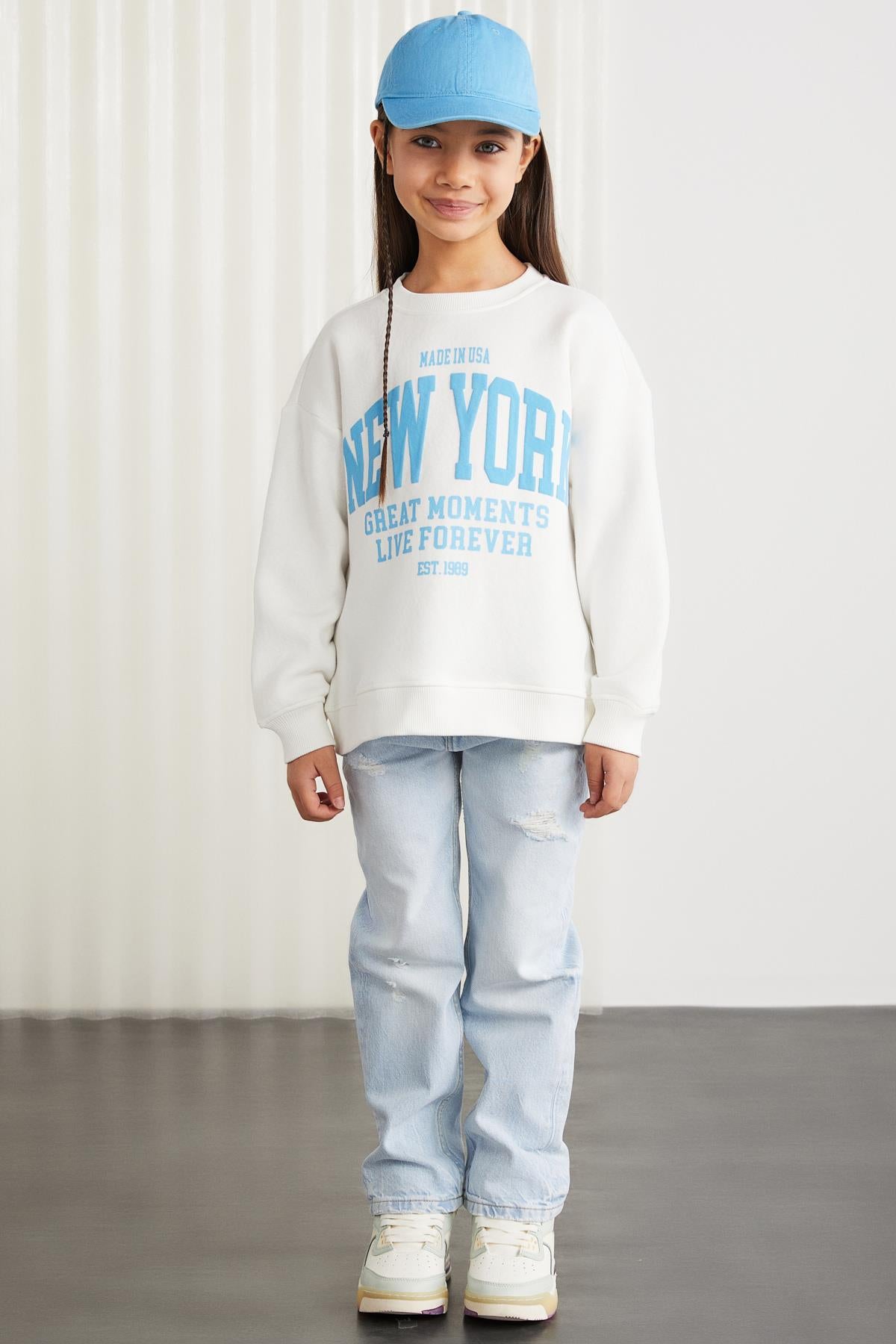 HERMIA Mädchen Strick-Sweatshirt