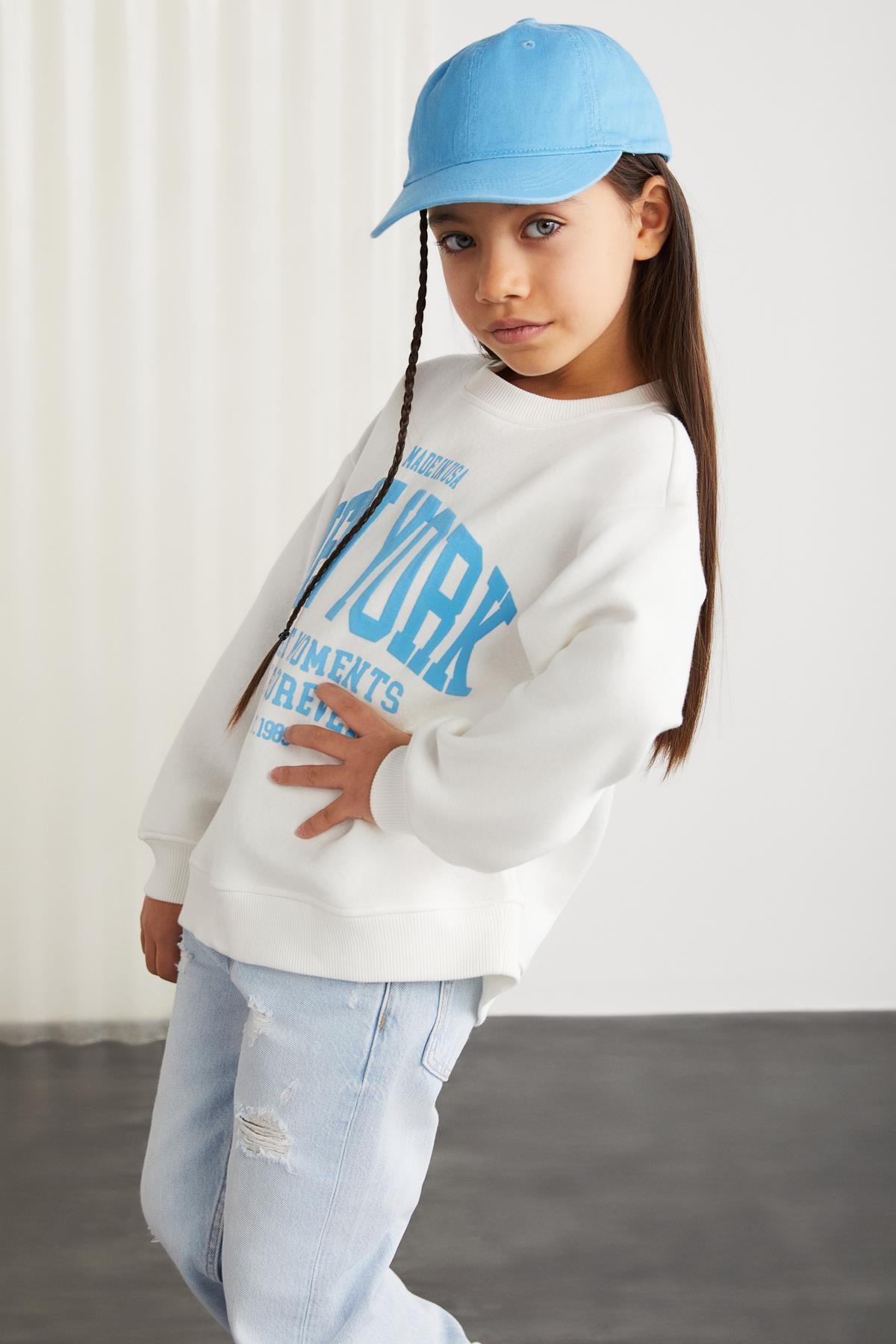 GRIMELANGE HERMIA Mädchen Strick-Sweatshirt Ecru