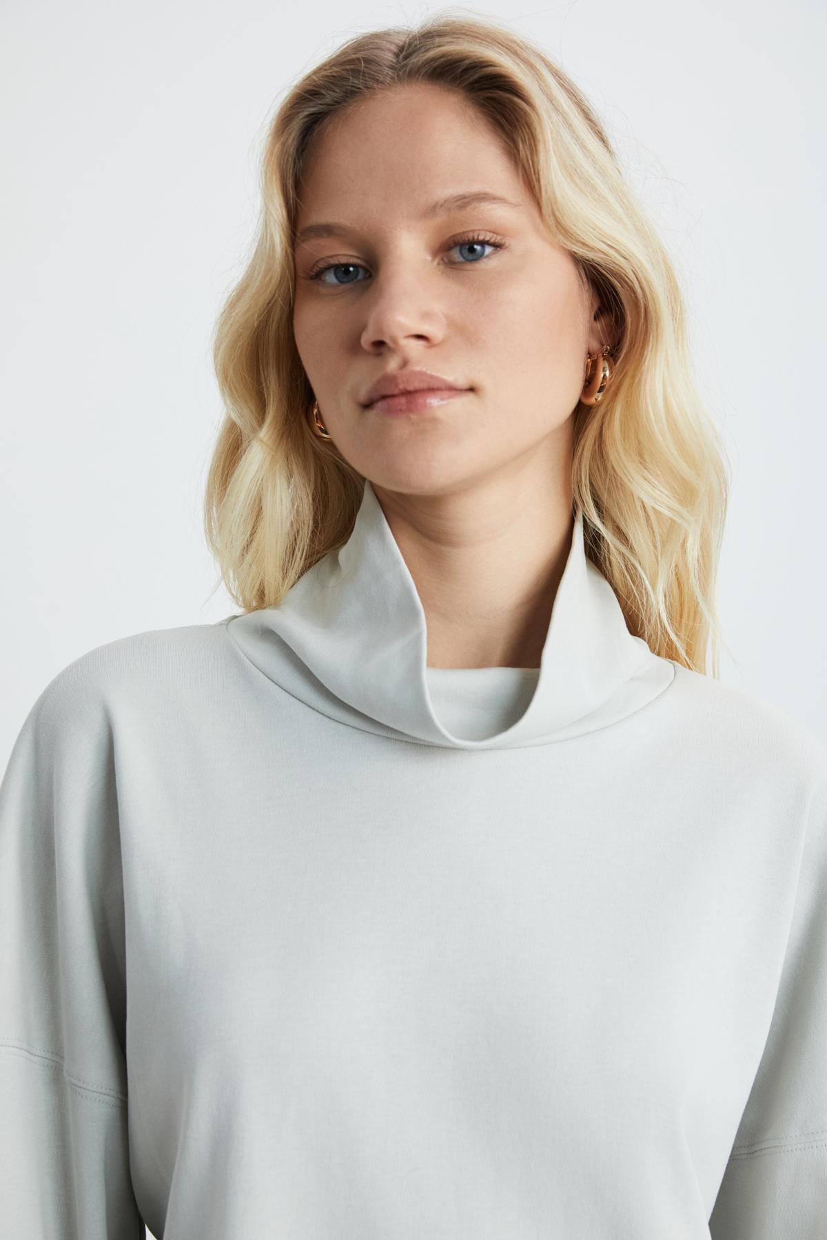 ETHIQUET HERMIONE Damen Oversize Sweatshirt Grau