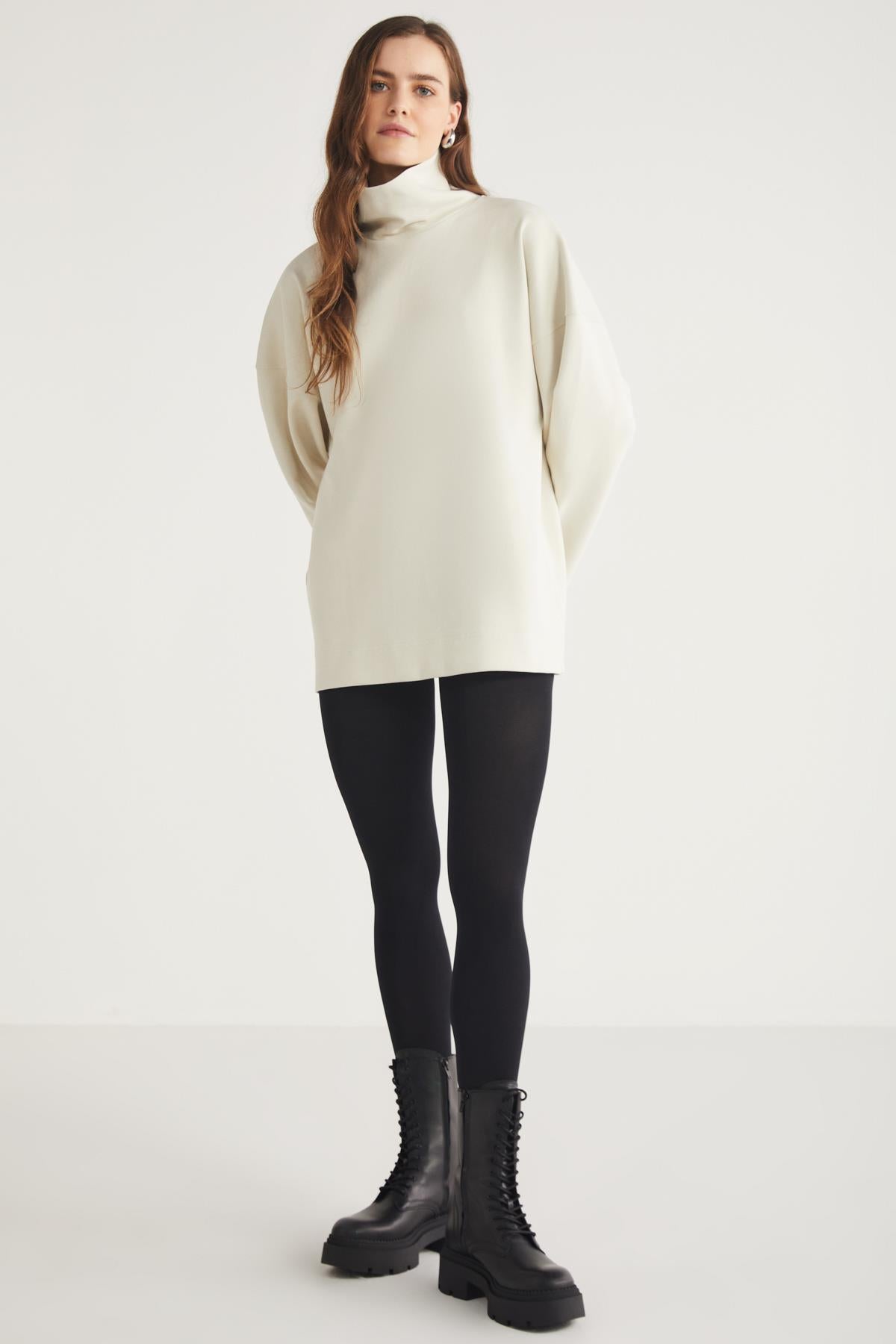 ETHIQUET HERMIONE Essential-Fit Sweatshirt hellbeige