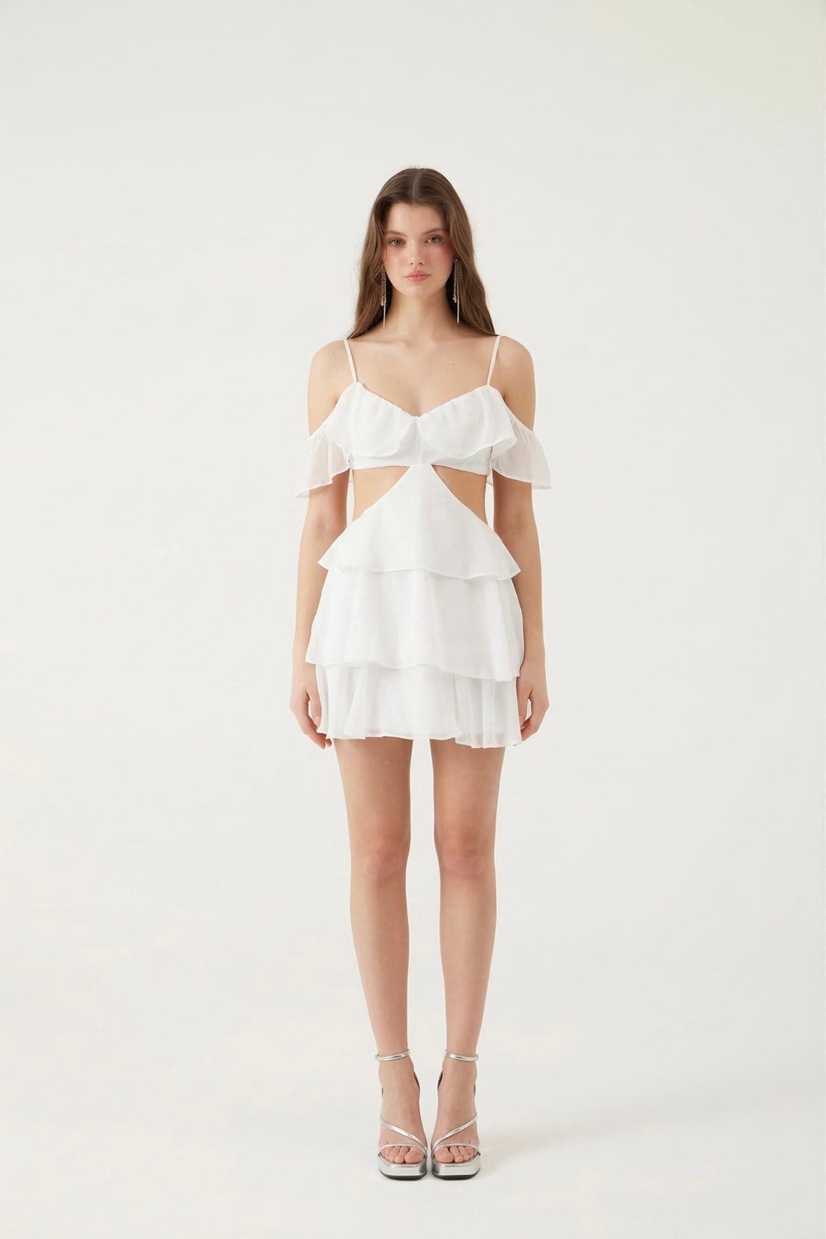Mini Junge Offene Schulter Rubindress