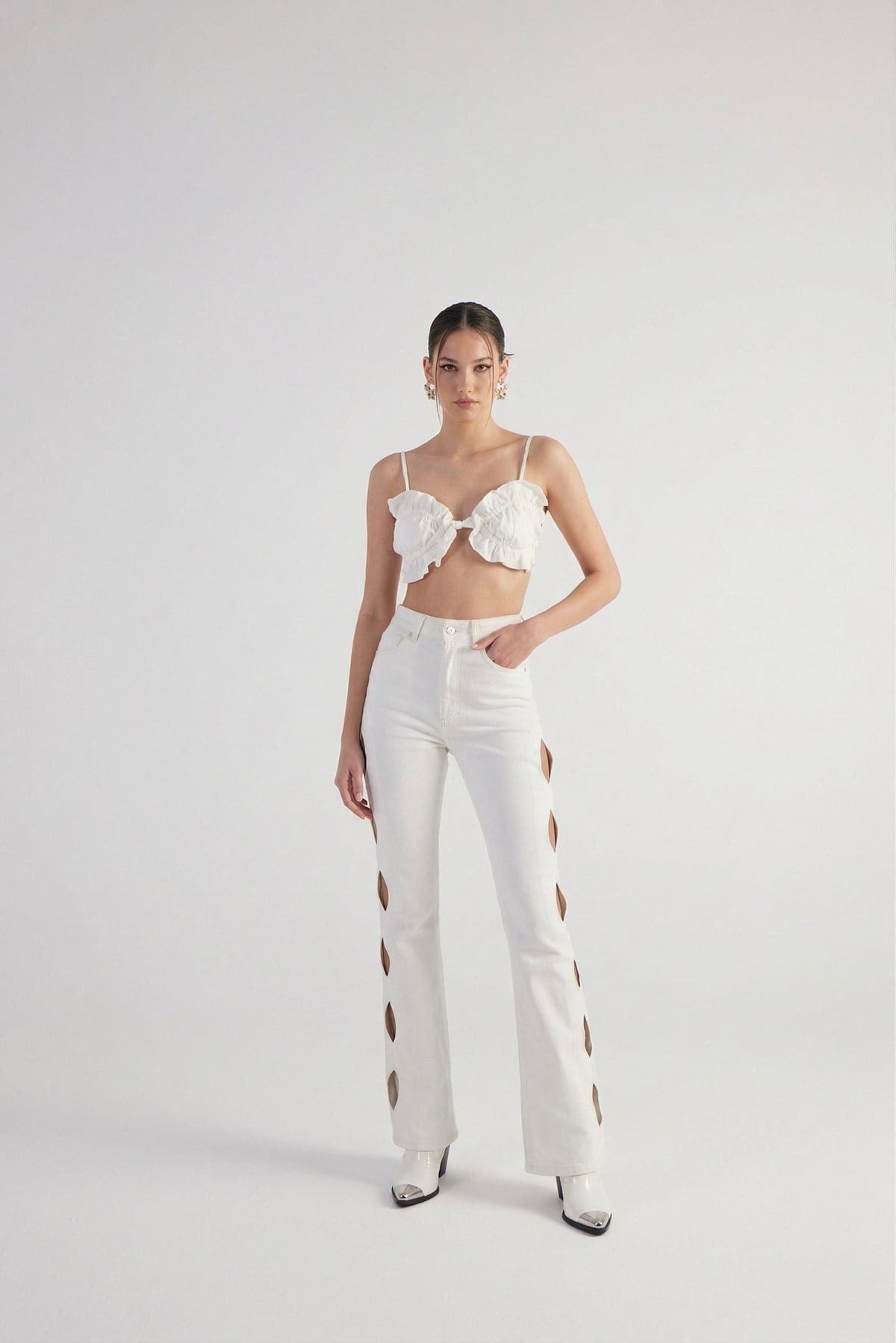 Cutout Jeanshose