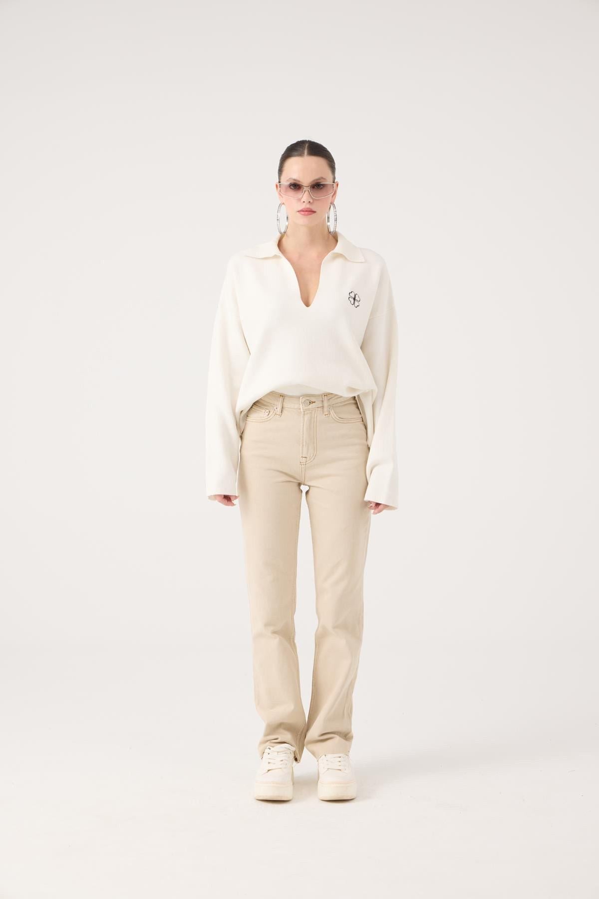 Hochtaillierte Sagrado Jeans