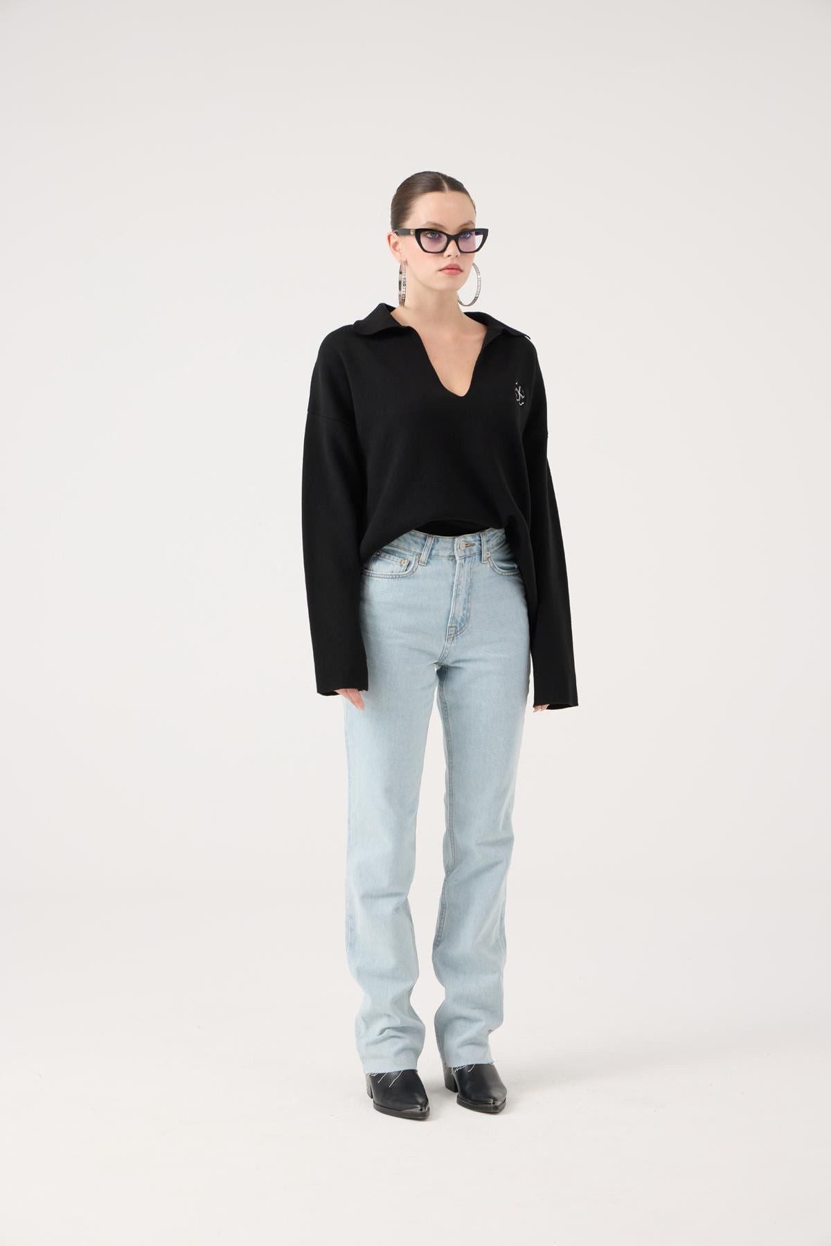 Hochtaillierte Sagrado Jeans