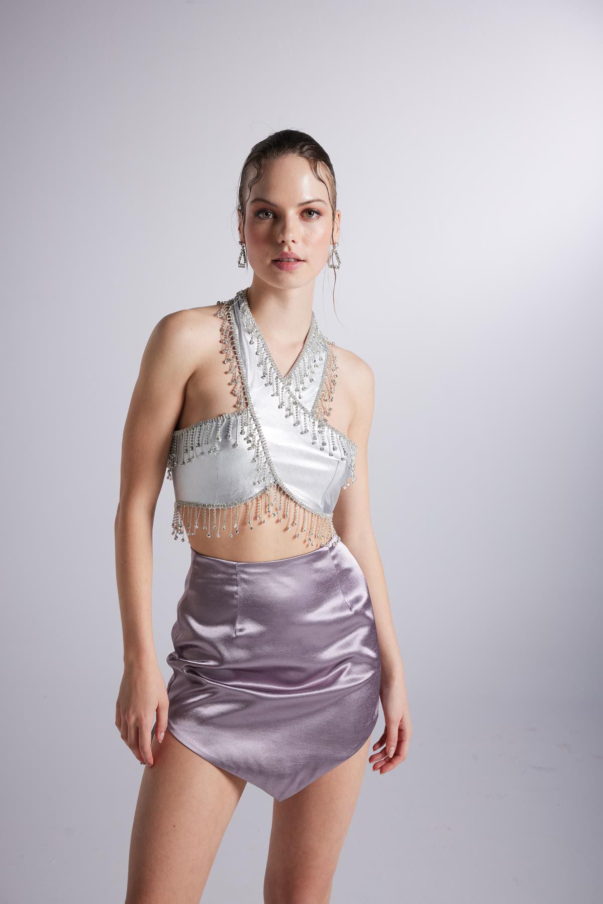 Handgemachte Bluse mit Akzenten
