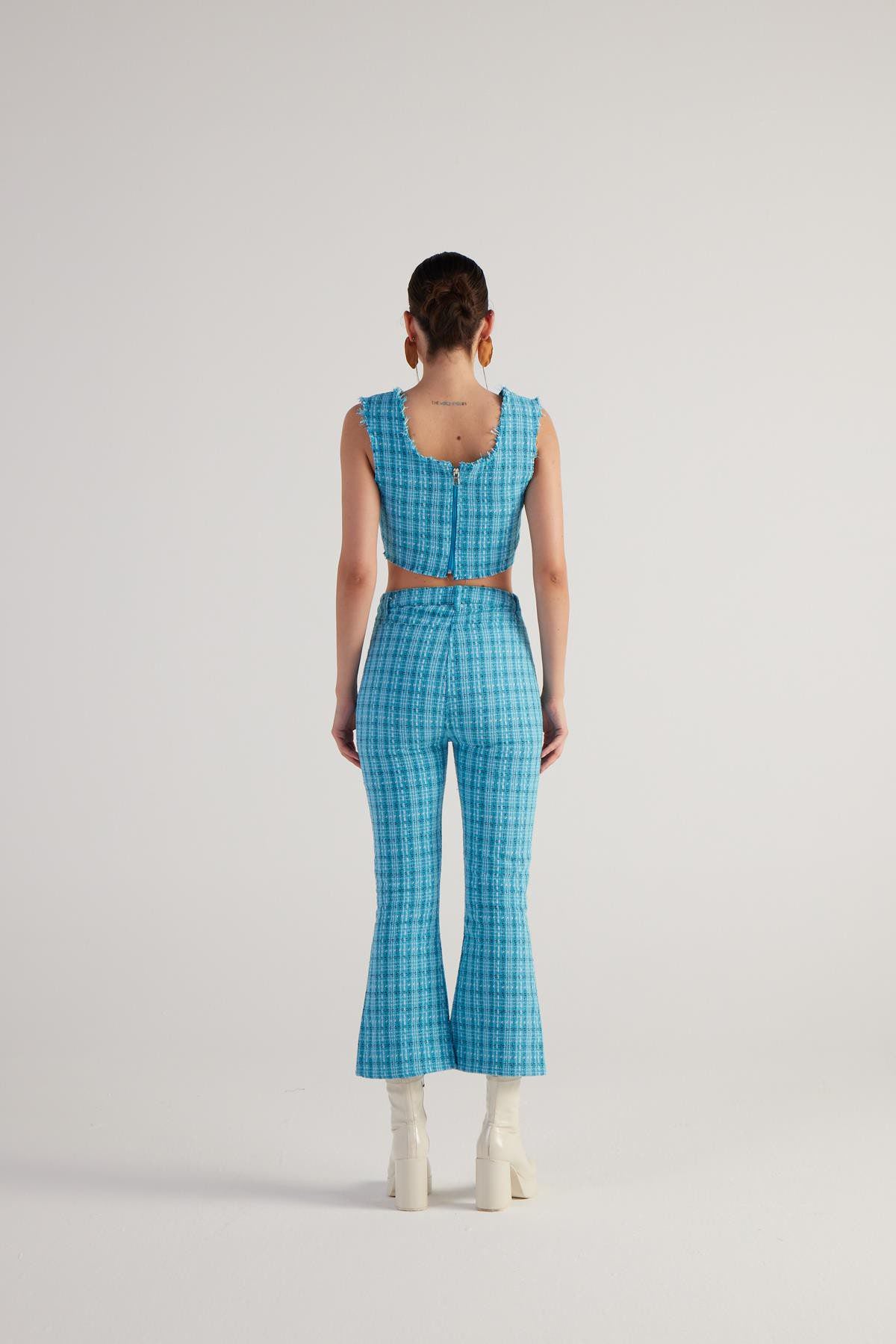 Tweed Cropped Top