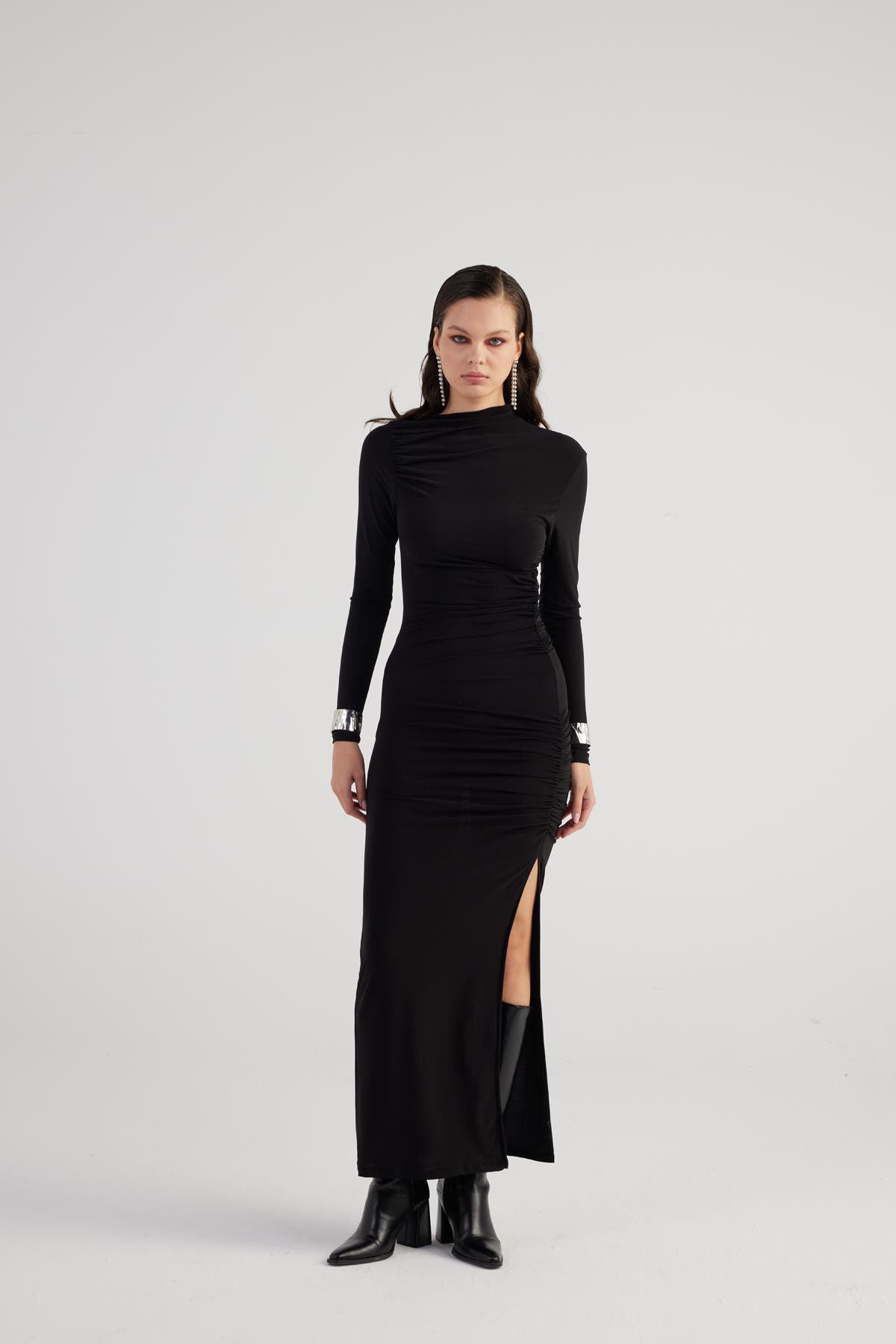 Drapiertes Langkleid Yasmiin