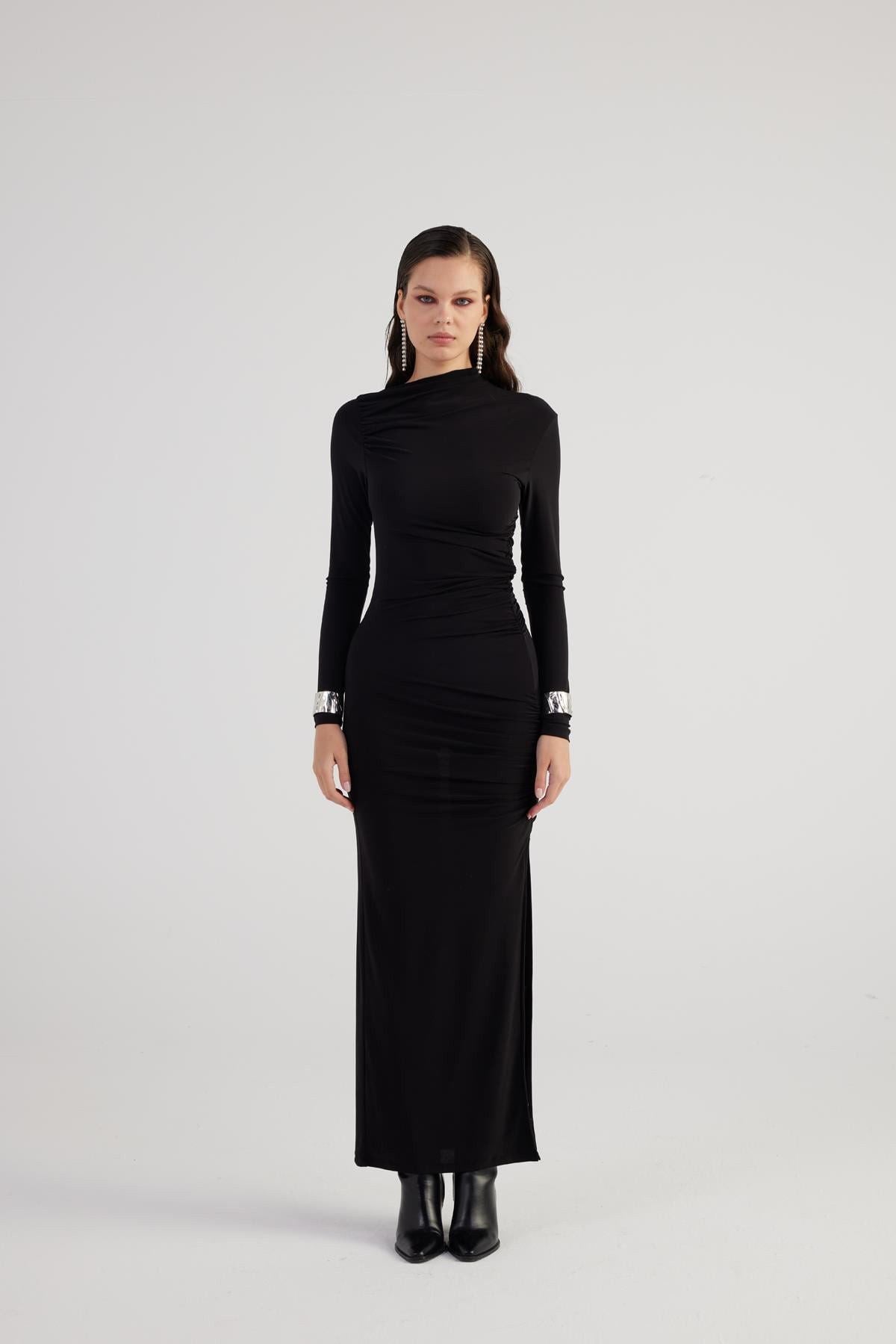 Drapiertes Langkleid Yasmiin