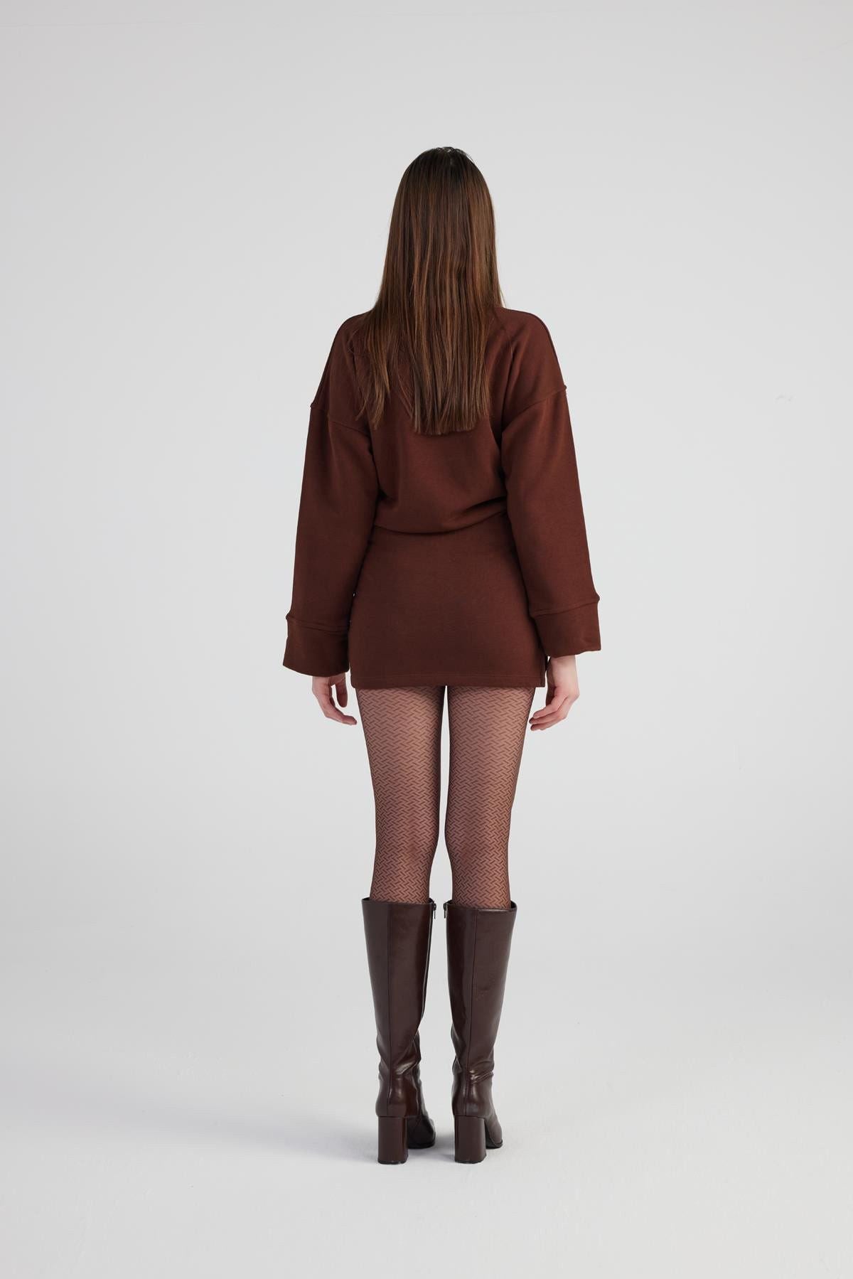 Mini Claire Kleid mit Schlitzstoff