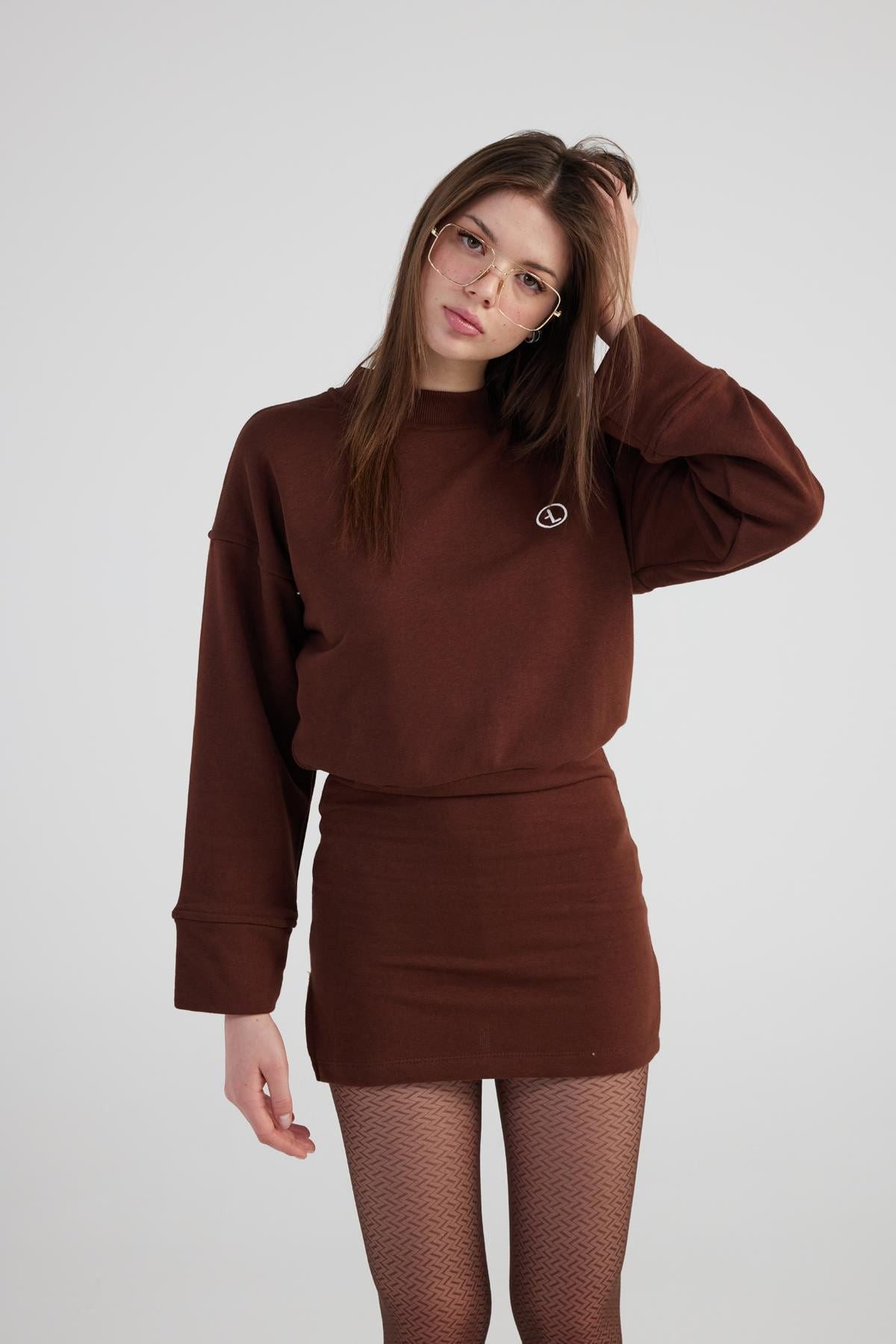 Mini Claire Kleid mit Schlitzstoff