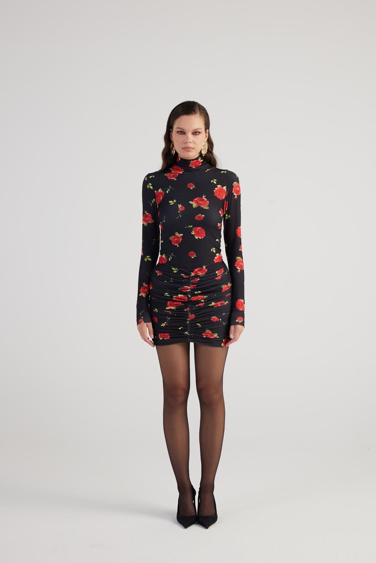 Blumen Mini Kleid Felicia