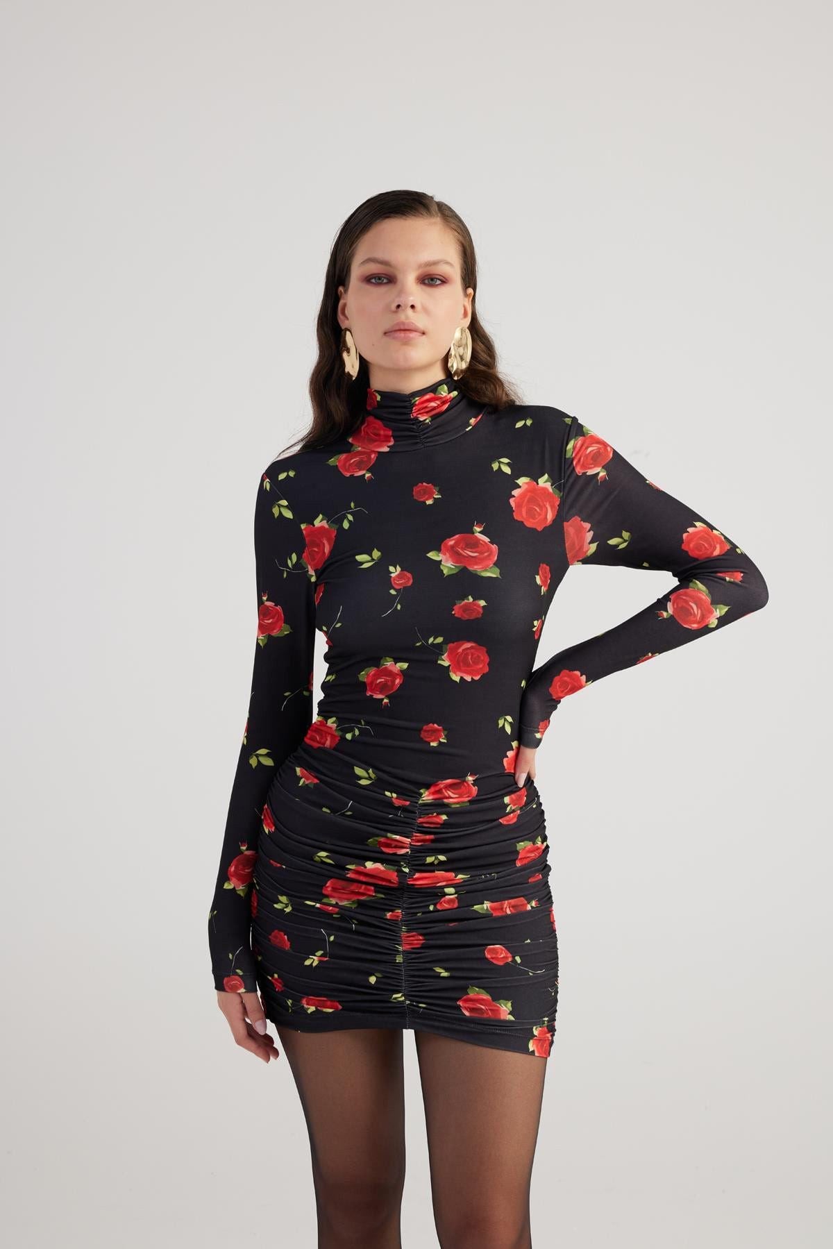 Blumen Mini Kleid Felicia
