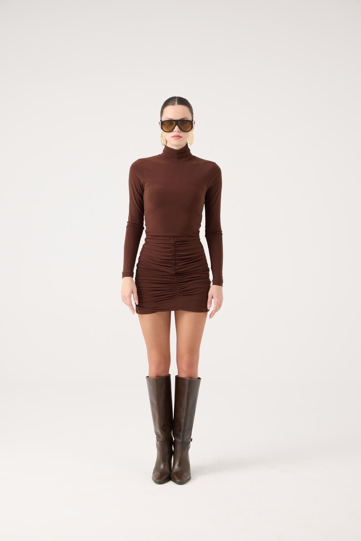 Mini-Kleid mit Fischerkragen