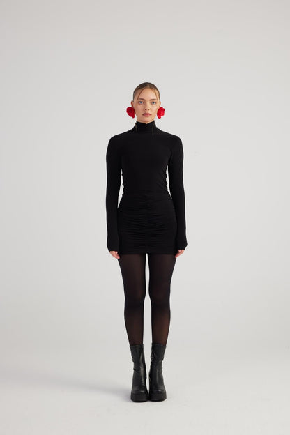Mini-Kleid mit Fischerkragen