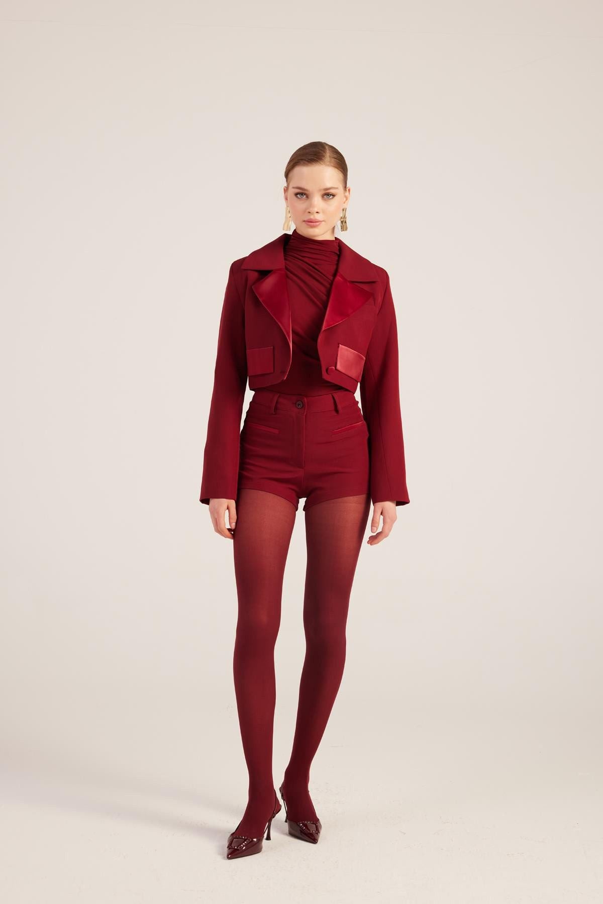 Velours Camila Crop Blazer