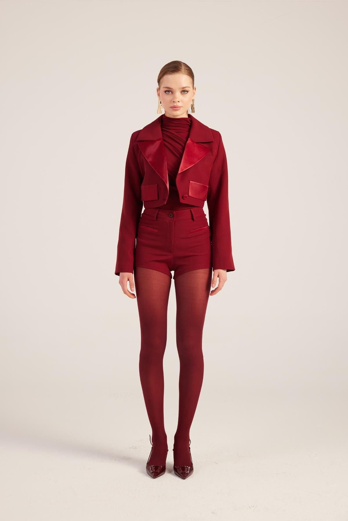 Velours Camila Crop Blazer