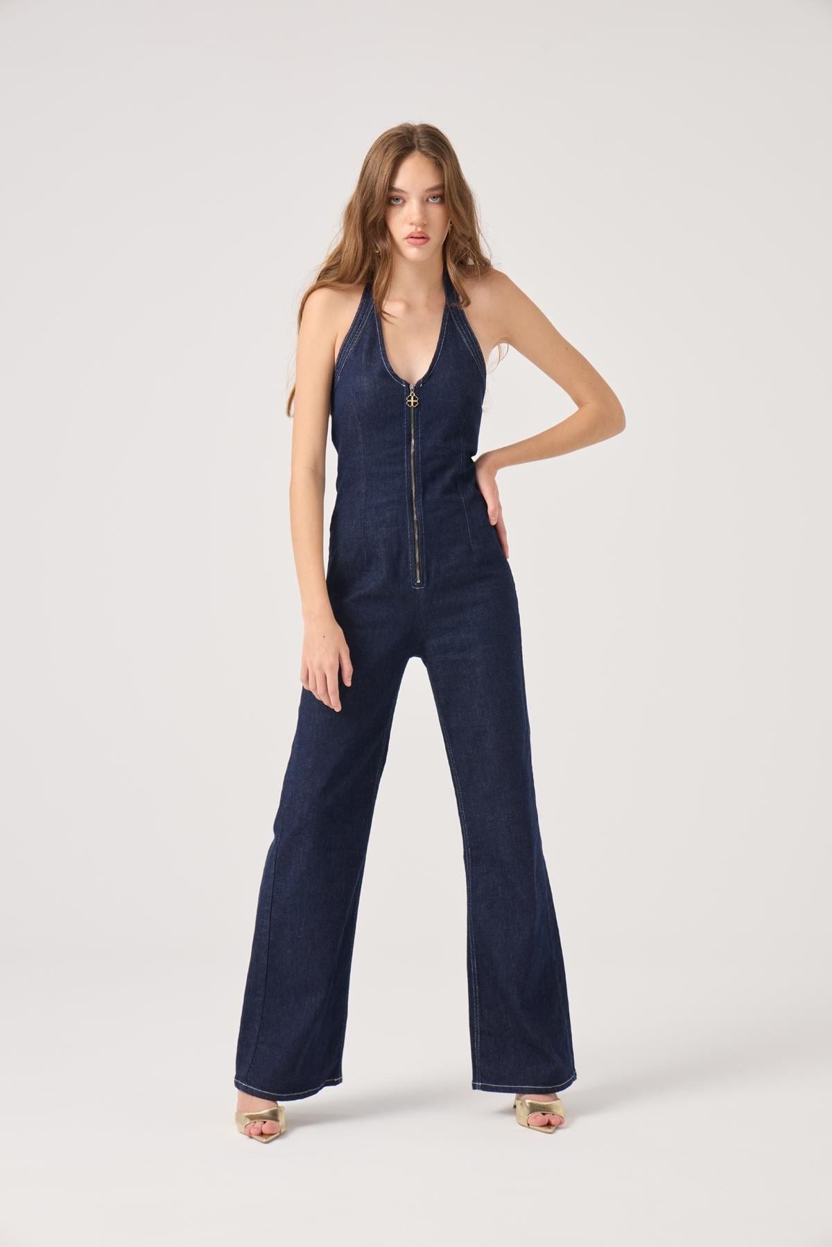 Valera Jeans-Overall mit Halsband
