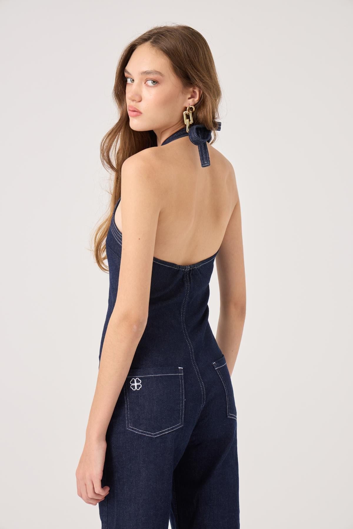 Valera Jeans-Overall mit Halsband