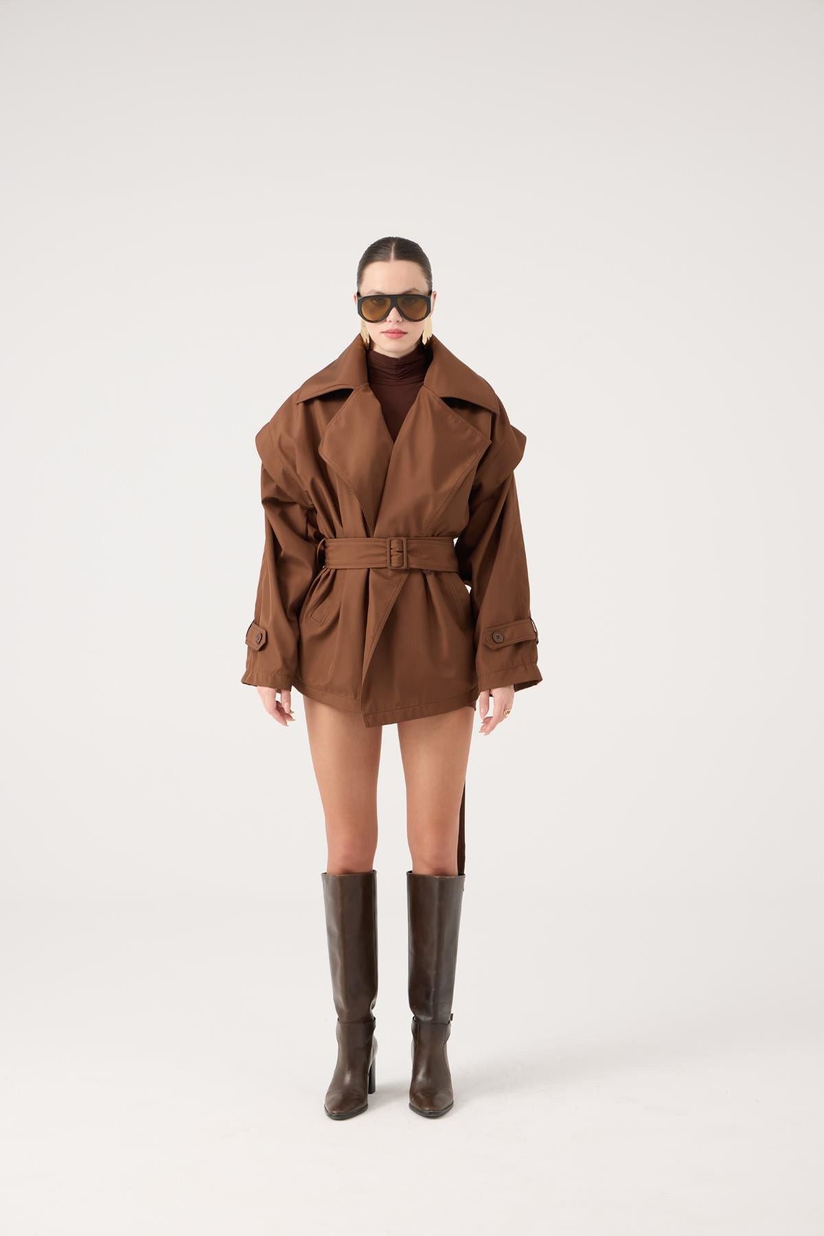 Gürtel Oversized Sara Trenchcoat