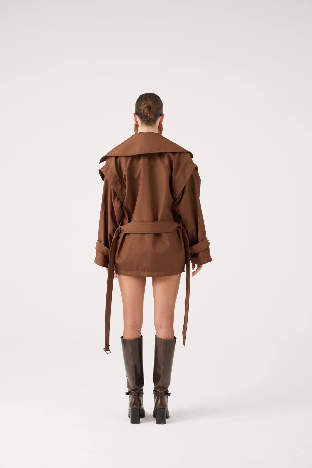 Gürtel Oversized Sara Trenchcoat