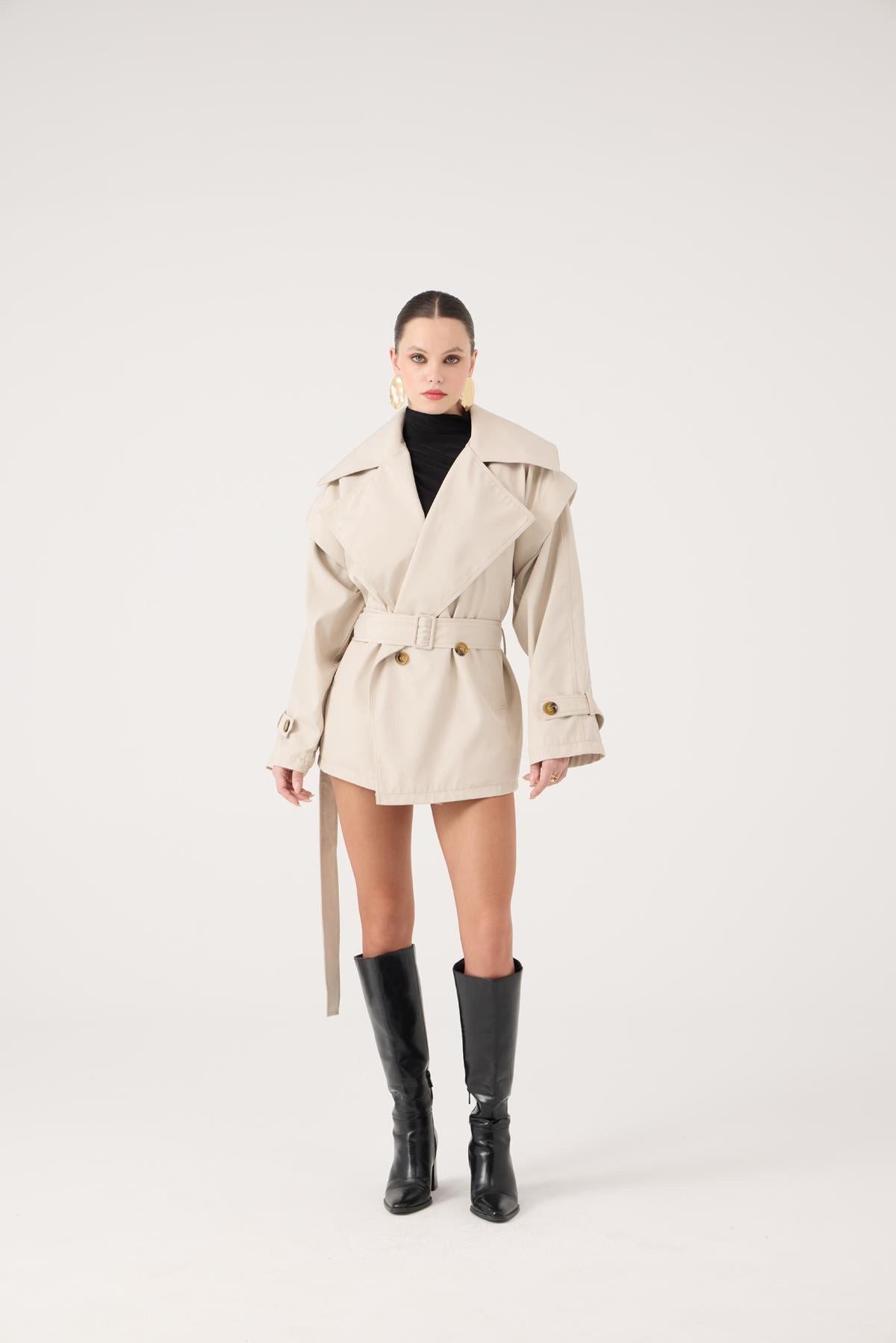 Gürtel Oversized Sara Trenchcoat