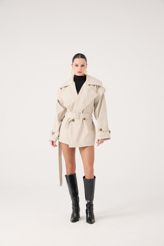 Gürtel Oversized Sara Trenchcoat