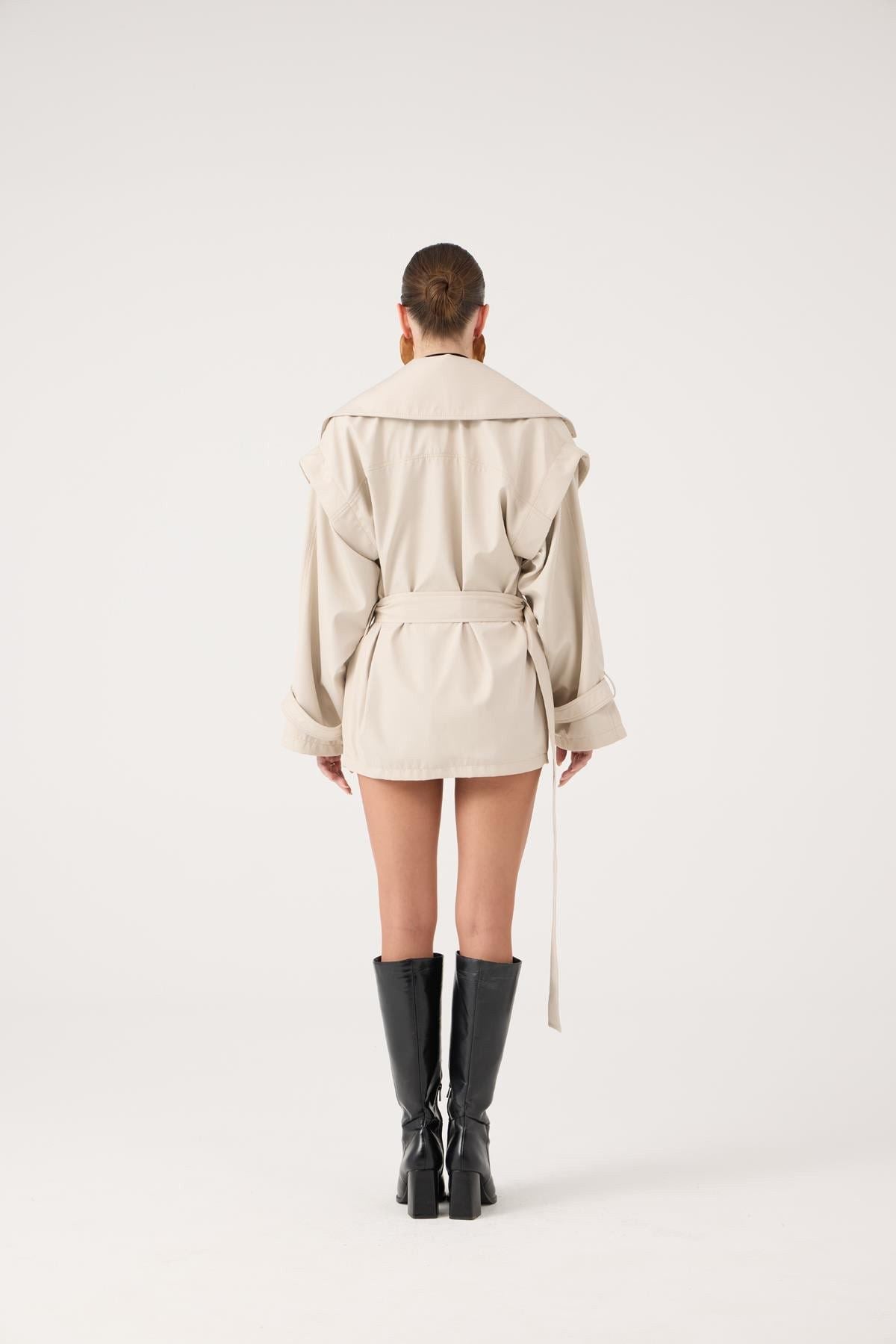 Gürtel Oversized Sara Trenchcoat