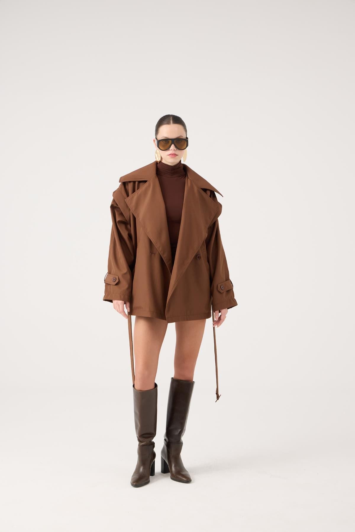 Gürtel Oversized Sara Trenchcoat