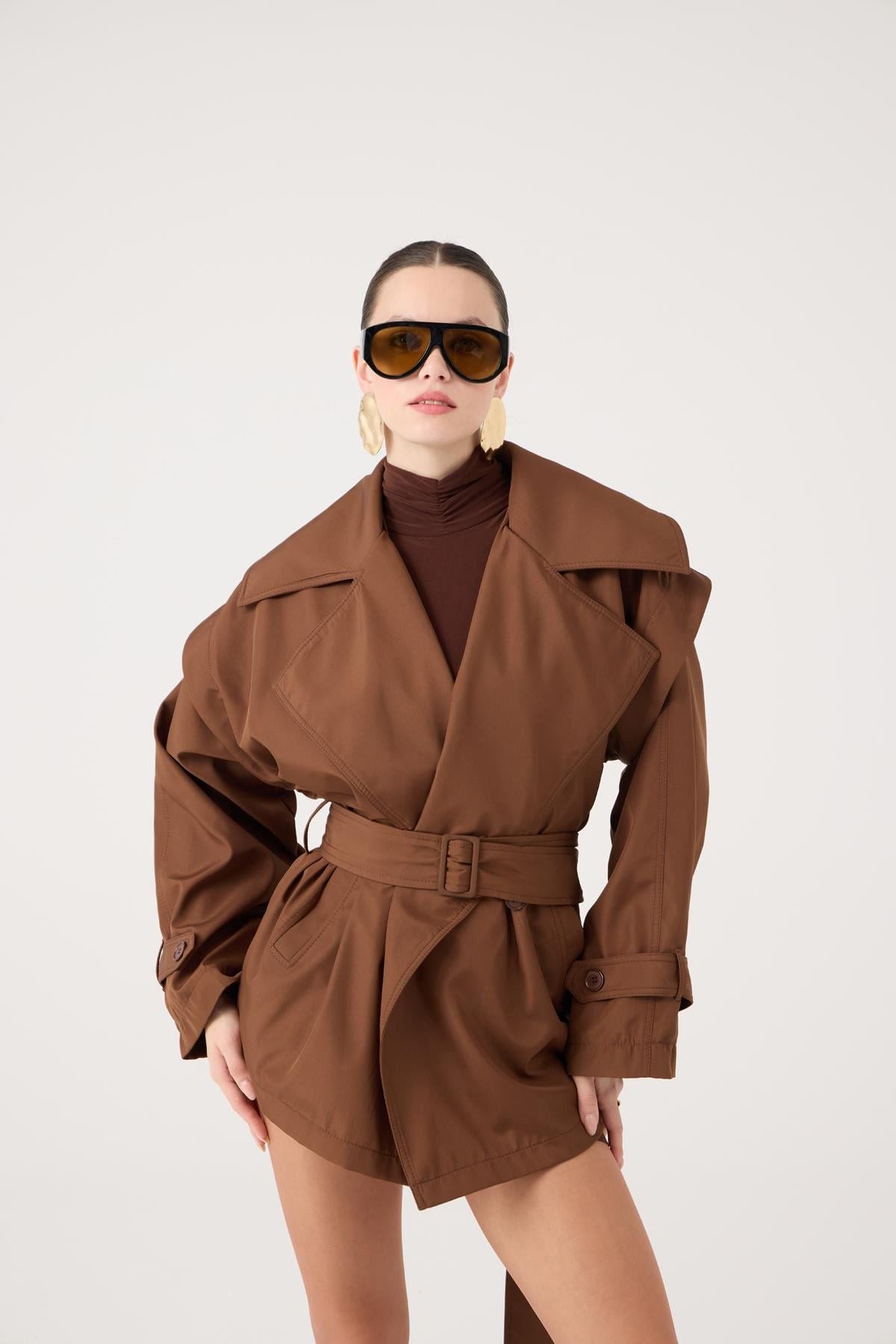 Gürtel Oversized Sara Trenchcoat