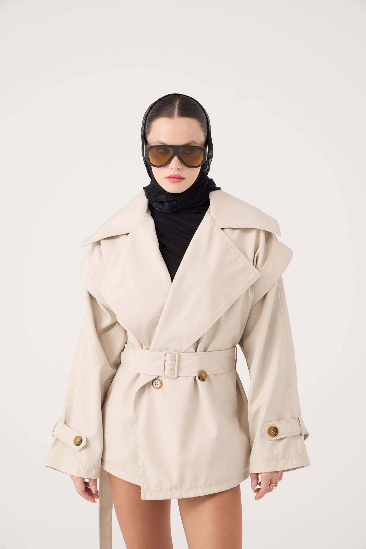 Gürtel Oversized Sara Trenchcoat
