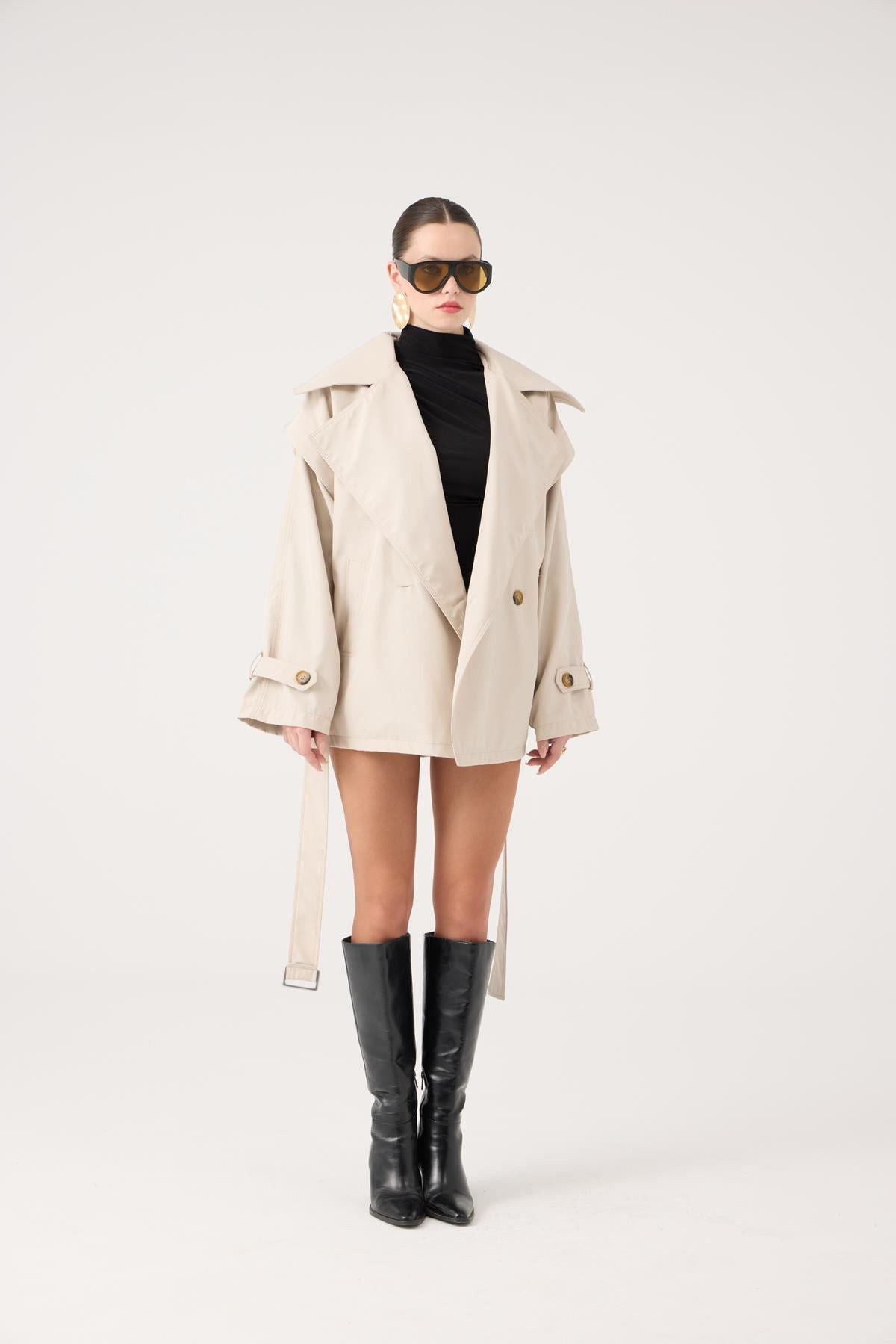 Gürtel Oversized Sara Trenchcoat