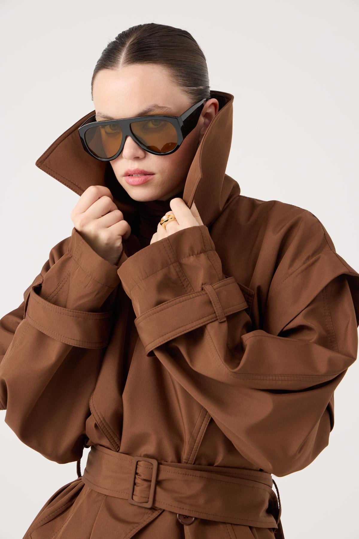 Gürtel Oversized Sara Trenchcoat
